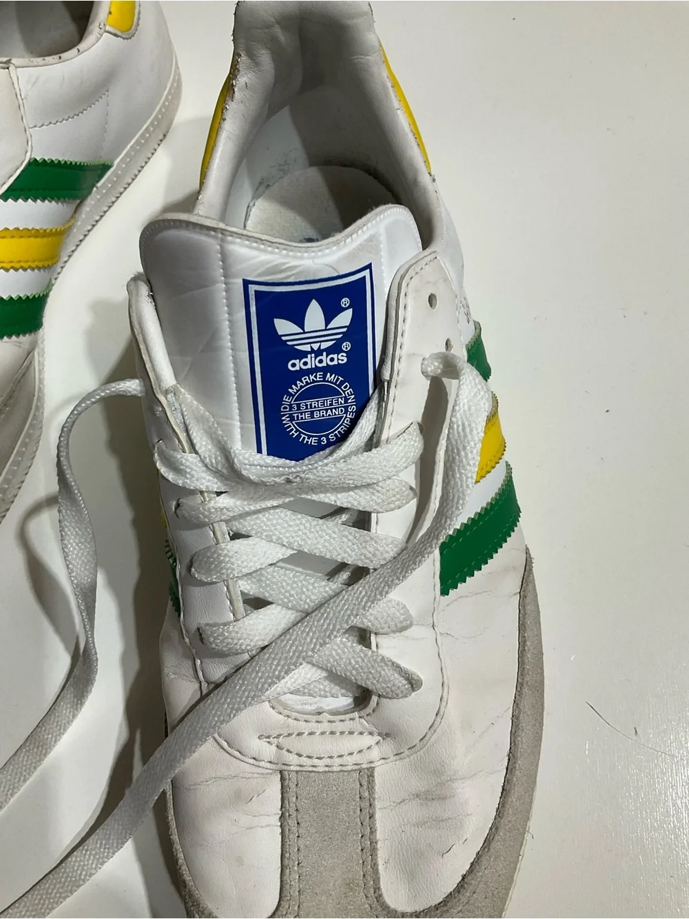 Adidas OG Samba Brazil World Cup Green / Yellow Sneakers Men's US 7